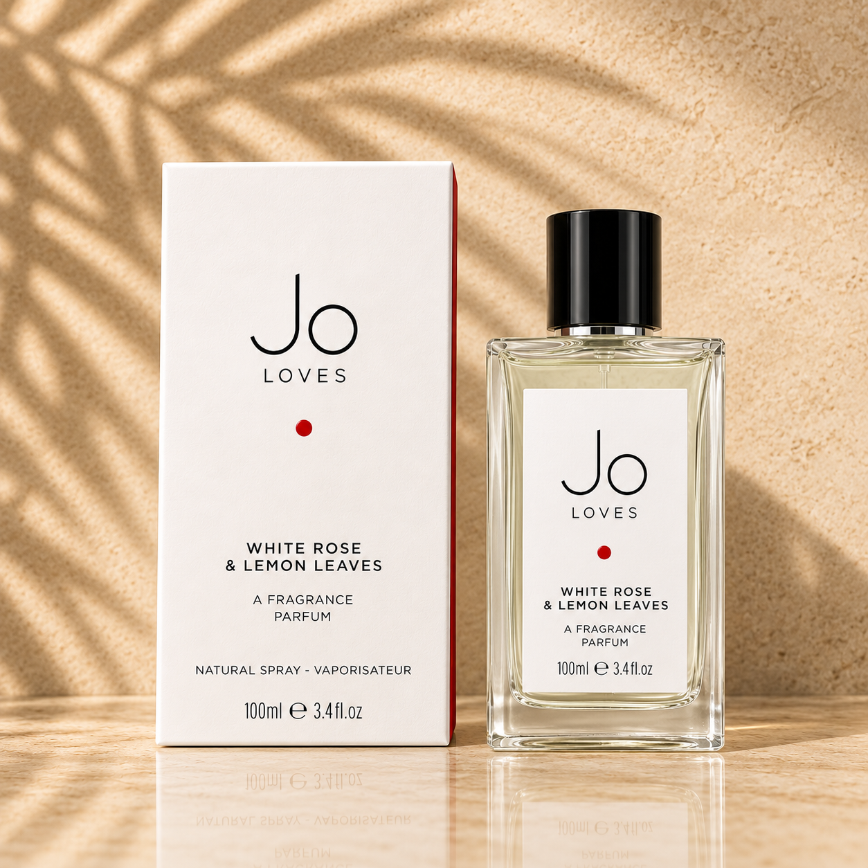 JO LOVES WHITE ROSE & LEMON LEAVES A FRAGRANCE PARFUM 100ML