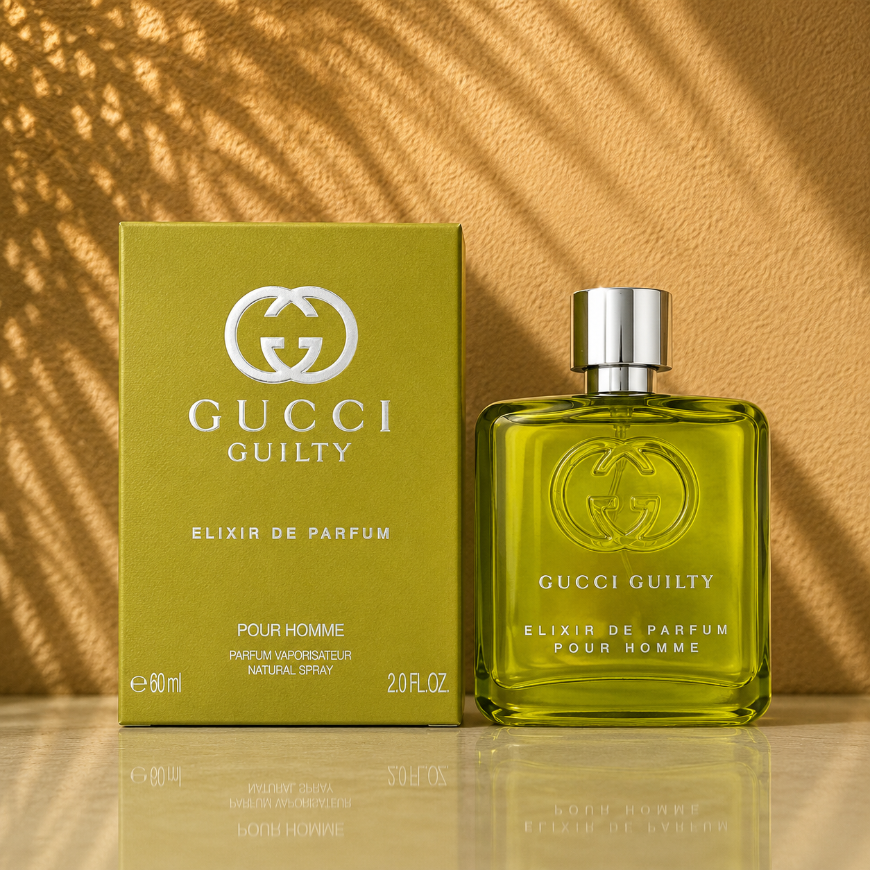 GUCCI GUILTY ELIXIR DE PARFUM POUR HOMME 60ML